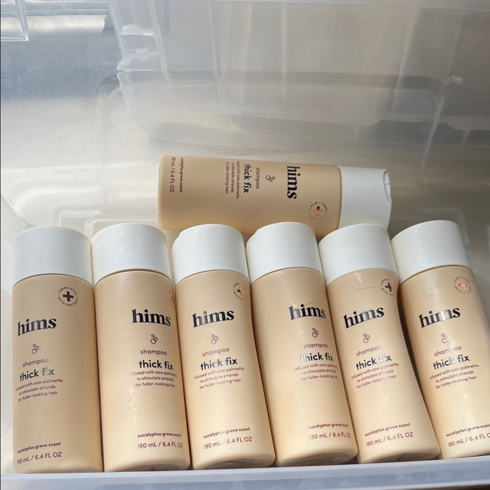 7 bottles of Hims Thick Fix Shampoo